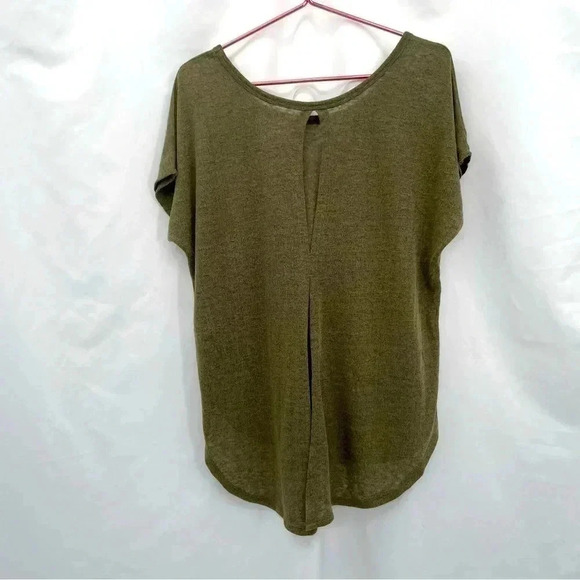 Lane Bryant Women's Top 14/16 Green Sleeveless Hi Low Tunic NWT - Picture 2 of 13